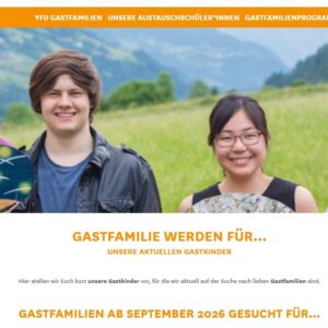 Mehr über den Artikel erfahren Gastfamilie für 2026/2027